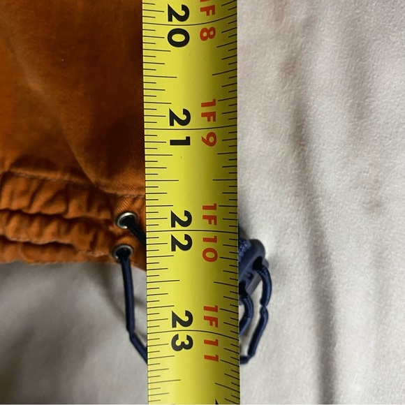 Vintage Cargo Shorts Bugle Boy Size 34 Burnt Orange Baggy 90s Skater Grunge Y2K - Picture 11 of 11